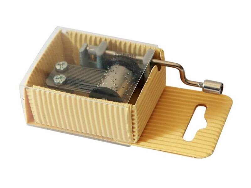 Caja de música de papel